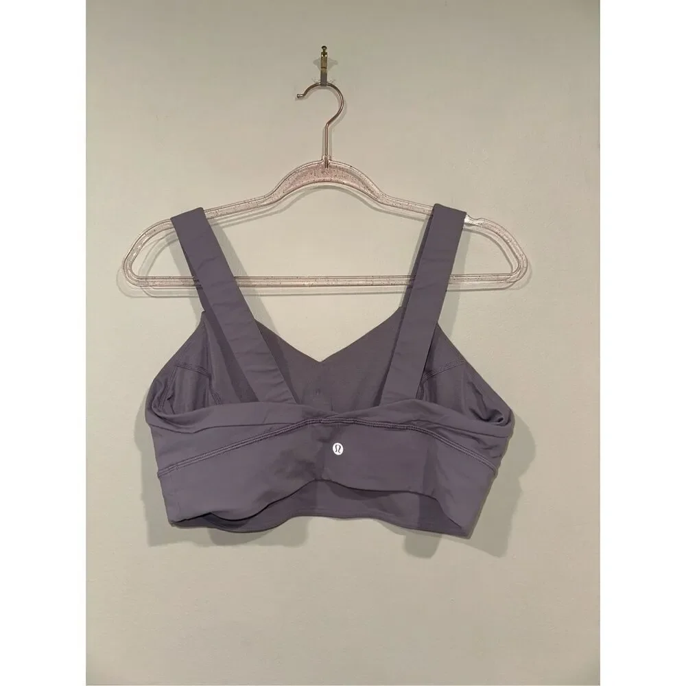 Lululemon Wild Twist Sports Bra In Dusty Dawn Size 12 Gym Yoga Athletic